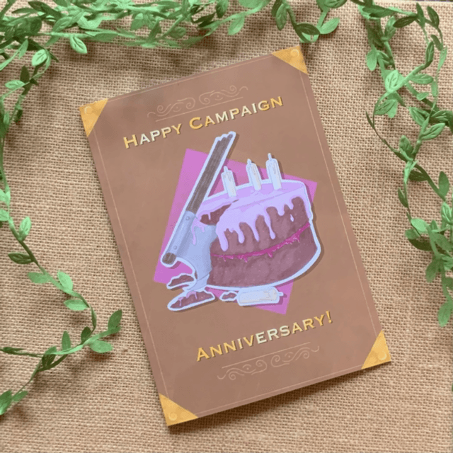 Happy Campaign Anniversary! - A5 Greetings Card